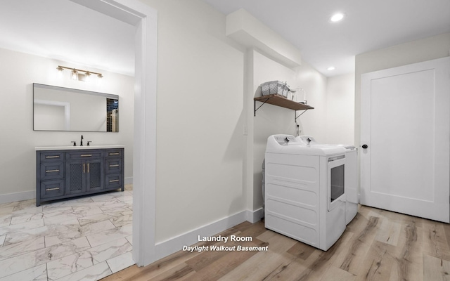 750 S Seminole Dr, Chattanooga, TN 37412 - laundry area featuring washer and clothes dryer and recessed lighting