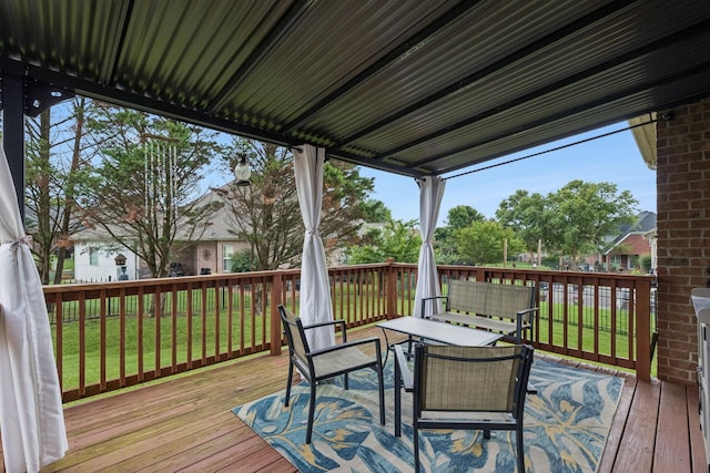 3022 Honeysuckle Dr, Spring Hill, TN 37174 - wooden terrace with a yard