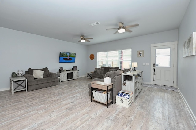 2004 Hardwick Ln, Gallatin, TN 37066 - living room with ceiling fan and light wood-type flooring