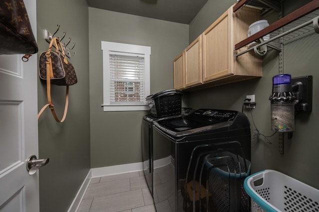 1241 Hensfield Dr, Murfreesboro, TN 37128 - washroom with cabinet space, separate washer and dryer, and tile patterned flooring