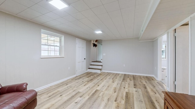 400 Westland Dr, Lebanon, TN 37087 - below grade area featuring light wood finished floors and stairs