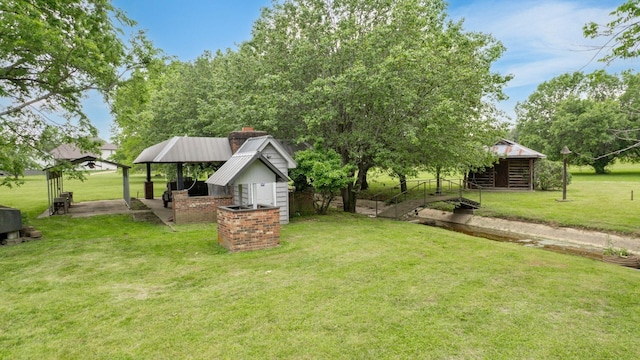 400 Westland Dr, Lebanon, TN 37087 - view of green lawn with a gazebo and an outdoor structure