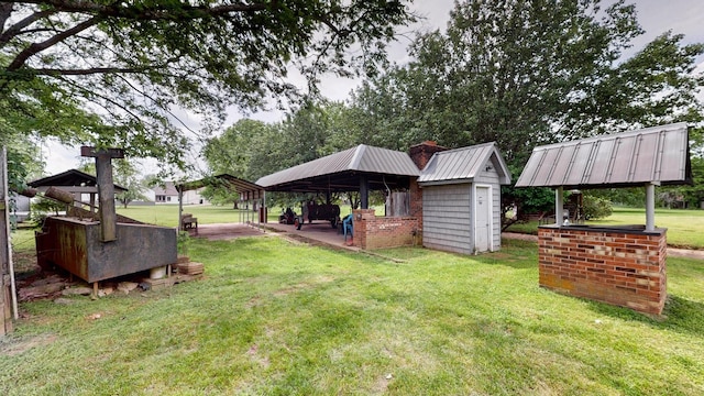 400 Westland Dr, Lebanon, TN 37087 - view of grassy yard with a gazebo and a storage shed