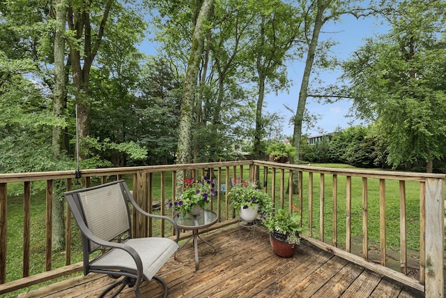 4012 Amber Way, Spring Hill, TN 37174 - wooden deck featuring a lawn