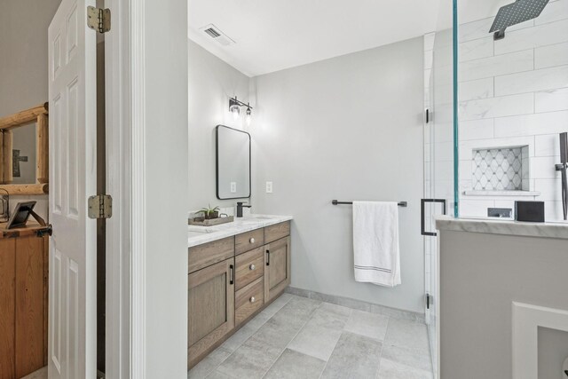 4012 Amber Way, Spring Hill, TN 37174 - full bathroom with double vanity and a stall shower