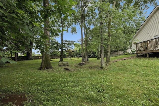 4012 Amber Way, Spring Hill, TN 37174 - view of yard with a wooden deck