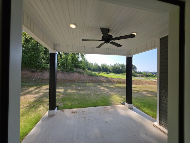 280 Turkey Crossing Ct, Clarksville, TN 37043 - view of patio / terrace with ceiling fan