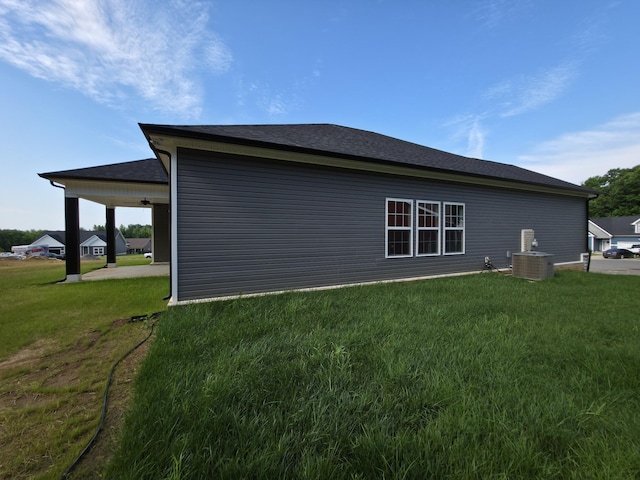 280 Turkey Crossing Ct, Clarksville, TN 37043 - view of home's exterior featuring a lawn and a central air condition unit