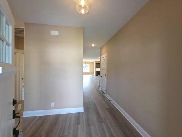 286 Turkey Crossing Ct, Clarksville, TN 37043 - hall featuring wood finished floors and recessed lighting