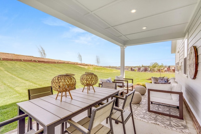 570 Gingerwood Ln, Hendersonville, TN 37075 - view of patio / terrace with outdoor dining space and an outdoor living space