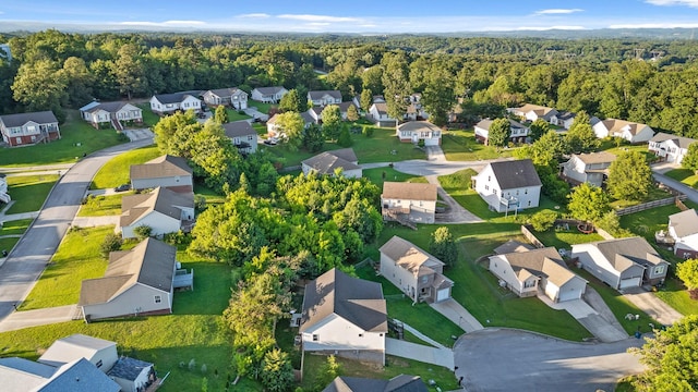 9407 Hackberry Ln, Soddy Daisy, TN 37379 - aerial view of property's location featuring nearby suburban area and a forest