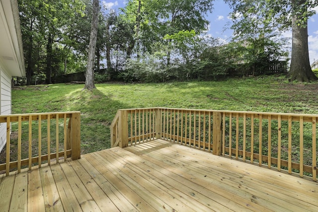 117 Fitzpatrick Ct, Nashville, TN 37214 - wooden terrace featuring a fenced backyard and view of wooded area