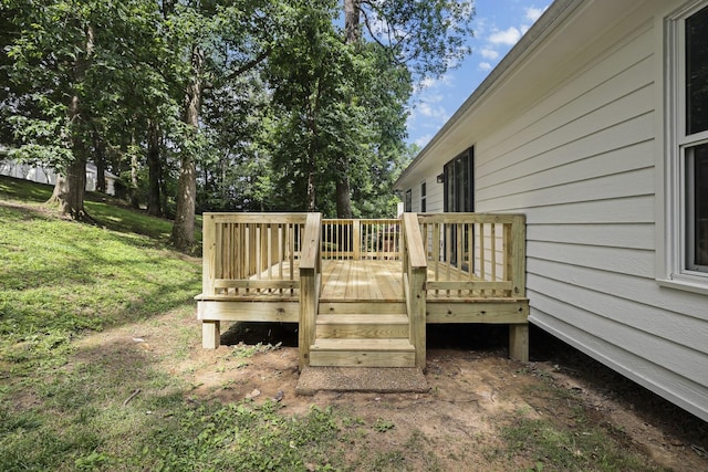 117 Fitzpatrick Ct, Nashville, TN 37214 - wooden deck with a yard