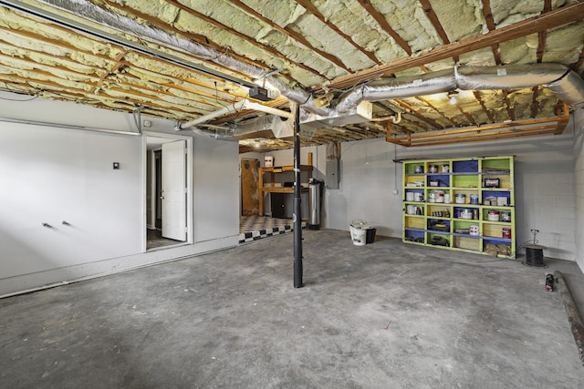 117 Fitzpatrick Ct, Nashville, TN 37214 - unfinished basement with electric panel