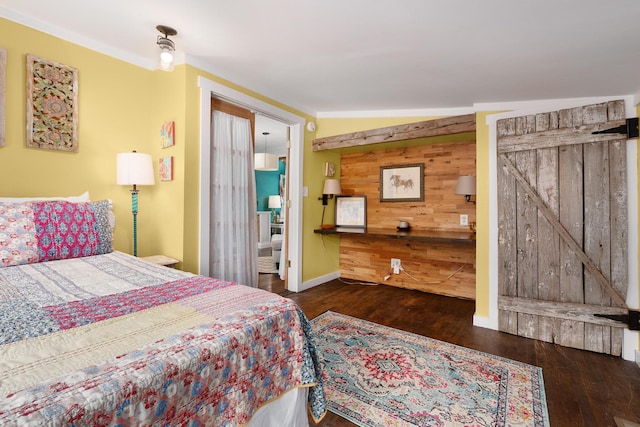 9311 Scenic Hwy, Lookout Mountain, GA 30750 - bedroom with wood finished floors and wood walls
