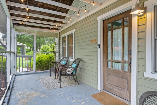 9311 Scenic Hwy, Lookout Mountain, GA 30750 - sunroom / solarium featuring rail lighting