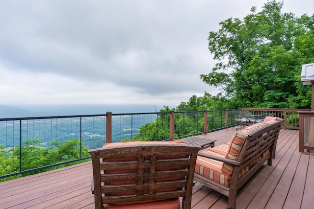 9311 Scenic Hwy, Lookout Mountain, GA 30750 - wooden terrace with a water view
