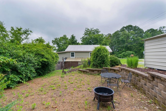 9311 Scenic Hwy, Lookout Mountain, GA 30750 - view of yard with an outdoor fire pit