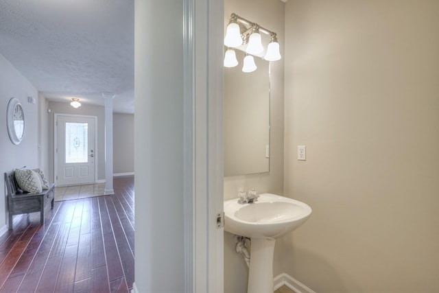 5451 Middlebury Dr, Murfreesboro, TN 37128 - bathroom with baseboards and wood finished floors
