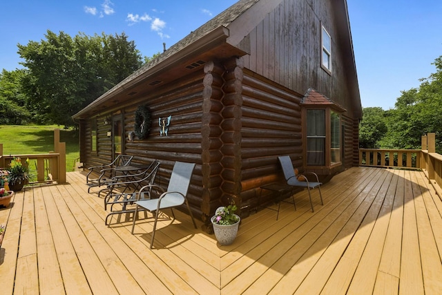 32 Morris Ln, Pleasant Shade, TN 37145 - view of wooden terrace
