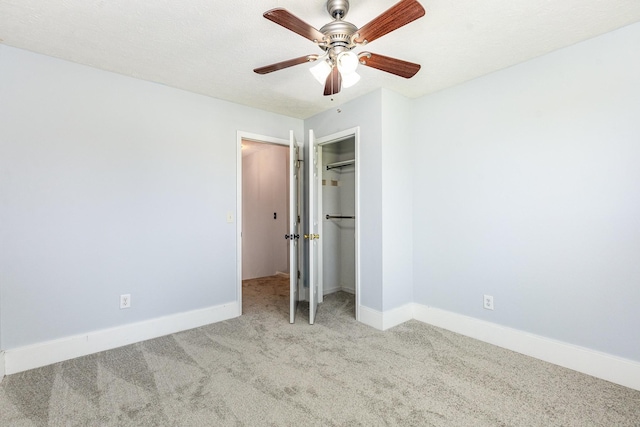 1622 Hickory Valley Rd, Lebanon, TN 37087 - unfurnished bedroom with carpet, a closet, and a ceiling fan