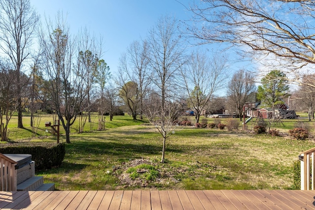 1622 Hickory Valley Rd, Lebanon, TN 37087 - deck featuring a lawn and a playground