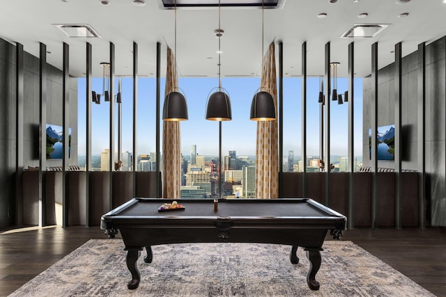 1616 W End Ave Unit 2609, Nashville, TN 37203 - rec room with wood finished floors and billiards