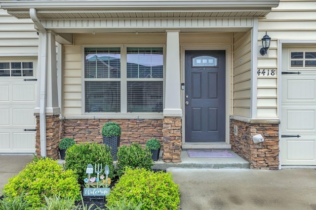 4418 Prometheus Way, Murfreesboro, TN 37128 - entrance to property featuring stone siding and covered porch
