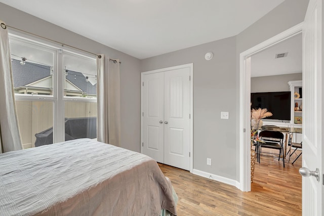 4418 Prometheus Way, Murfreesboro, TN 37128 - bedroom with light wood-style floors and a closet