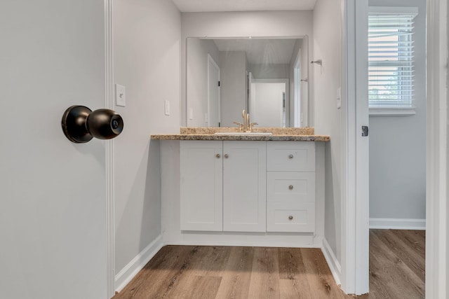 545 Old Lebanon Dirt Rd, Hermitage, TN 37076 - bathroom featuring wood finished floors and vanity
