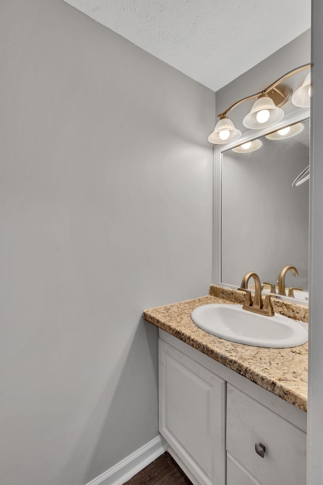 545 Old Lebanon Dirt Rd, Hermitage, TN 37076 - bathroom with vanity and a textured ceiling