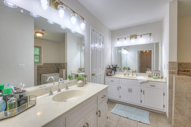 943 E Northfield Blvd, Murfreesboro, TN 37130 - bathroom featuring tile patterned floors and two vanities