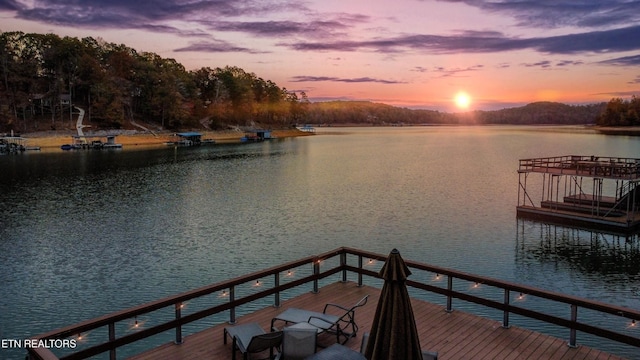 645 Bankston Ln, La Follette, TN 37766 - dock area with a water view