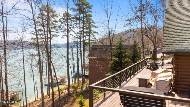 645 Bankston Ln, La Follette, TN 37766 - balcony with a water view