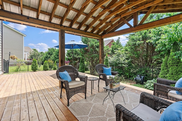 444 Heroit Dr, Spring Hill, TN 37174 - view of wooden deck