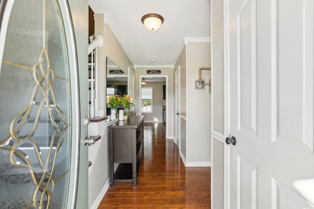 1287 Cheryl Ct, Clarksville, TN 37042 - foyer entrance with dark wood finished floors and ornamental molding