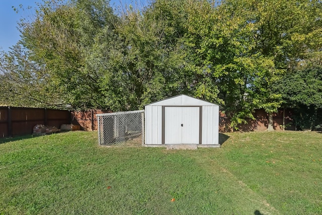 1287 Cheryl Ct, Clarksville, TN 37042 - view of shed with a fenced backyard