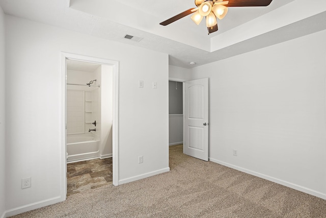 164 Ramsden Ave, La Vergne, TN 37086 - unfurnished bedroom featuring carpet, ensuite bath, and ceiling fan