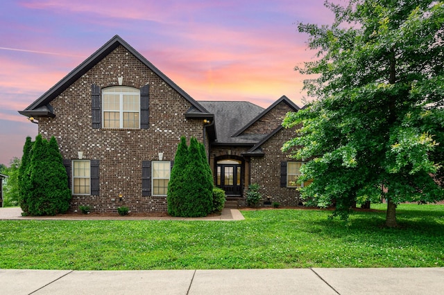 212 Hickory Pointe Dr, Lebanon, TN 37087 - view of front of house featuring a front lawn and brick siding