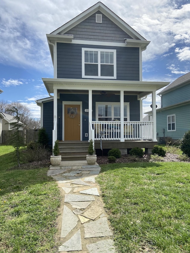 201C Portland Rd, White House, TN 37188 - view of front of house with covered porch