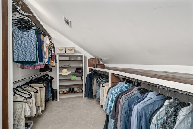 7871 Oscar Green Rd, Primm Springs, TN 38476 - walk in closet featuring carpet floors and lofted ceiling