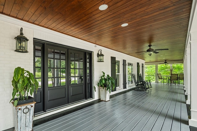 7871 Oscar Green Rd, Primm Springs, TN 38476 - porch featuring french doors