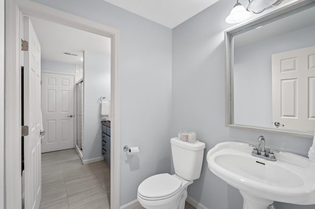 7871 Oscar Green Rd, Primm Springs, TN 38476 - bathroom with a stall shower and tile patterned floors