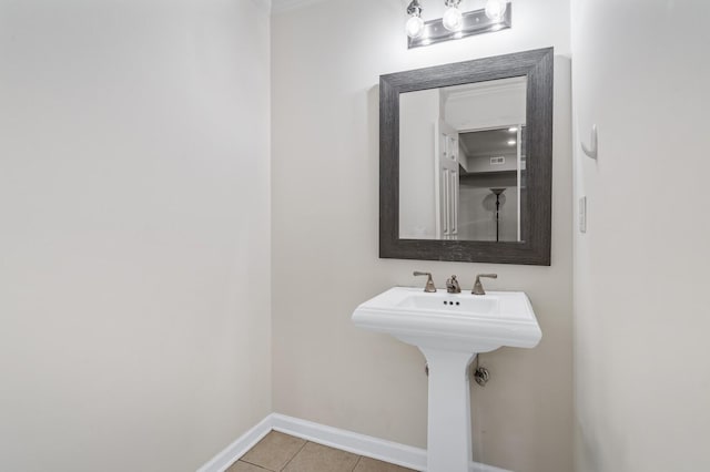 7871 Oscar Green Rd, Primm Springs, TN 38476 - bathroom with tile patterned flooring and baseboards