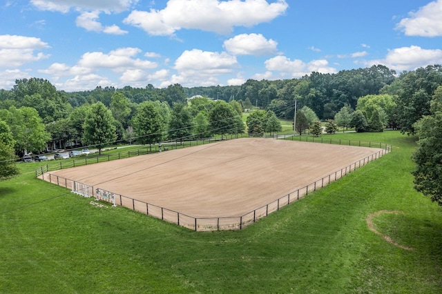 7871 Oscar Green Rd, Primm Springs, TN 38476 - view of community featuring an enclosed riding area, a lawn, and a view of countryside