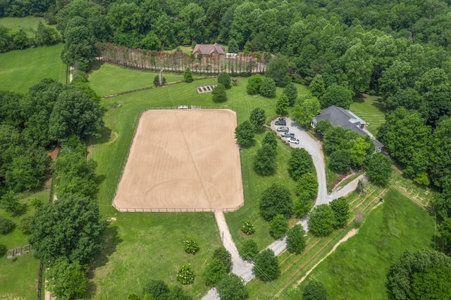 7871 Oscar Green Rd, Primm Springs, TN 38476 - aerial view of property and surrounding area featuring a forest