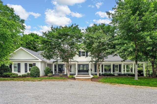 7871 Oscar Green Rd, Primm Springs, TN 38476 - view of property hidden behind natural elements featuring french doors