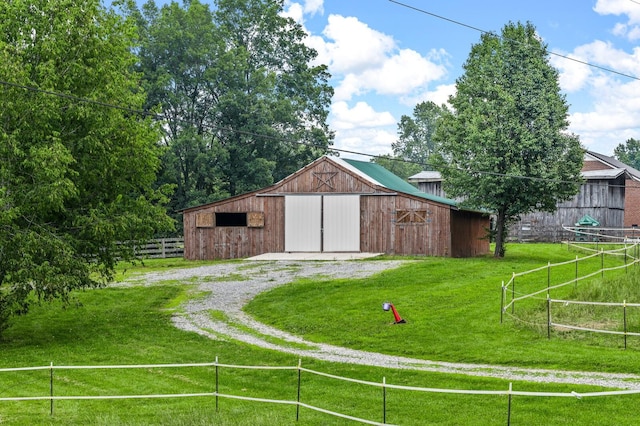 7871 Oscar Green Rd, Primm Springs, TN 38476 - view of barn with dirt driveway