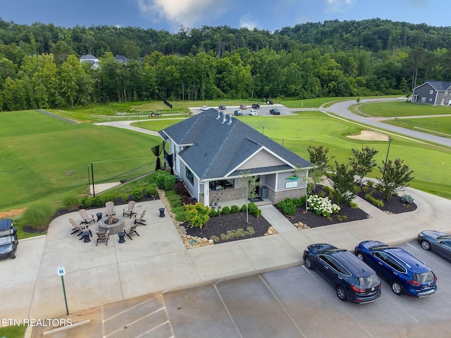 102 Chaseberry Rd, Oak Ridge, TN 37830 - bird's eye view of a golf course and a forest