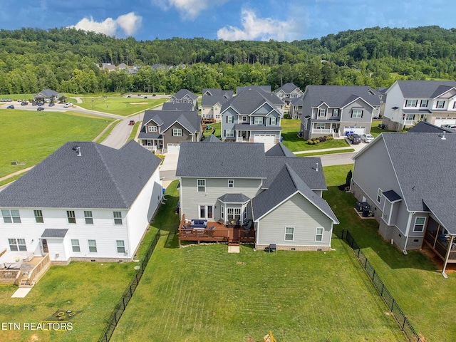 102 Chaseberry Rd, Oak Ridge, TN 37830 - aerial perspective of suburban area with a forest